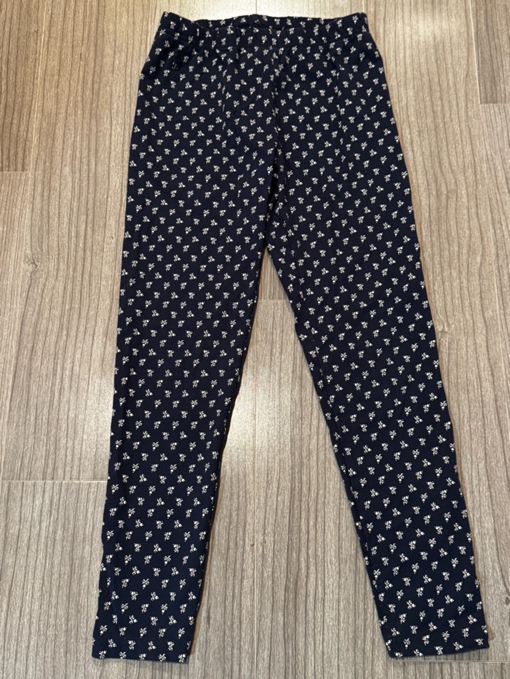 Ralph Lauren Navy Floral Stretch Cotton Legging (Size 8-10, 140 cm)